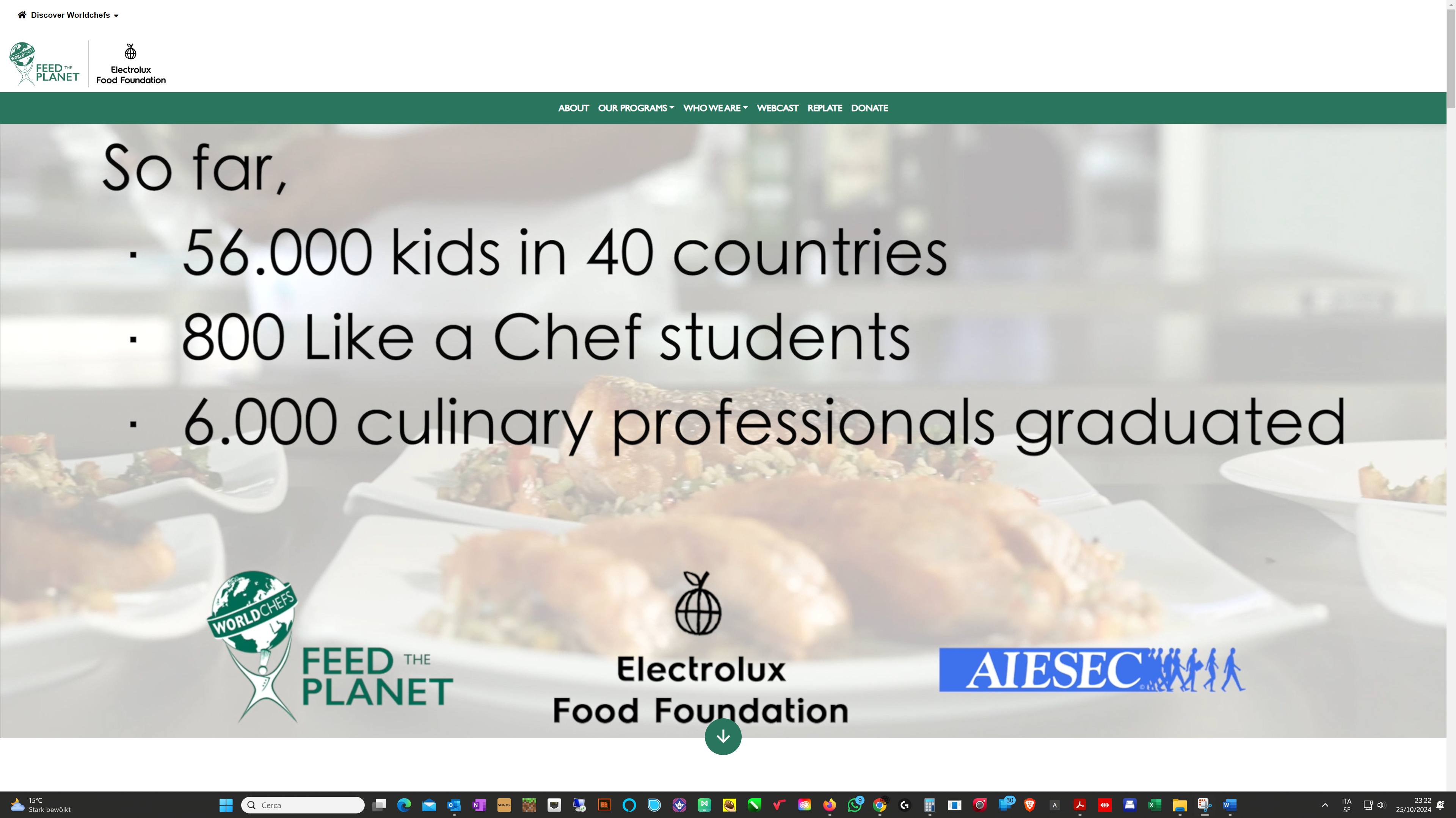 Feed the Planet Worldchefs Sito di Feed the Planet Worldchefs