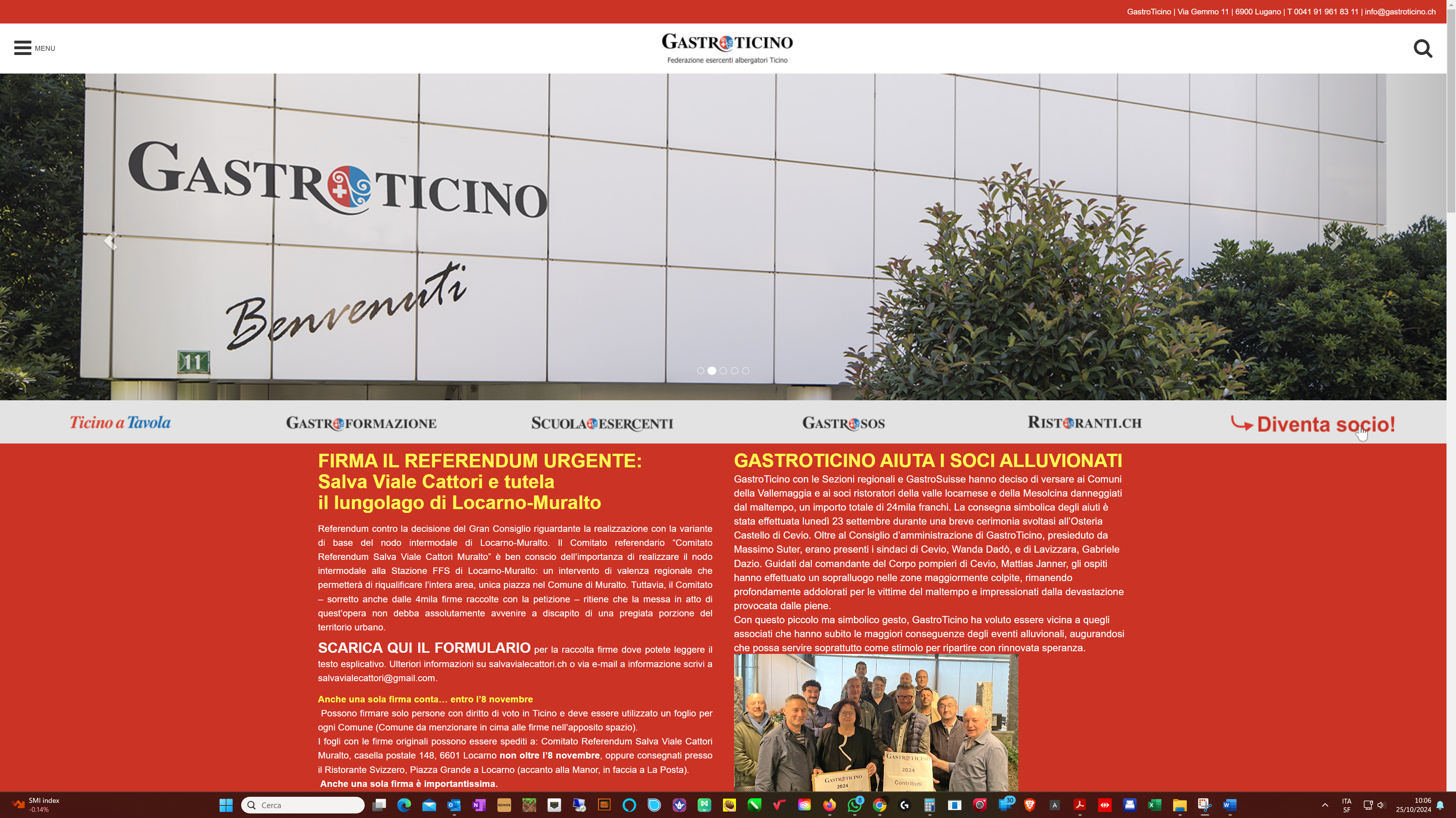 Sito di GastroTicino - Federazione esercenti albergatori Ticino