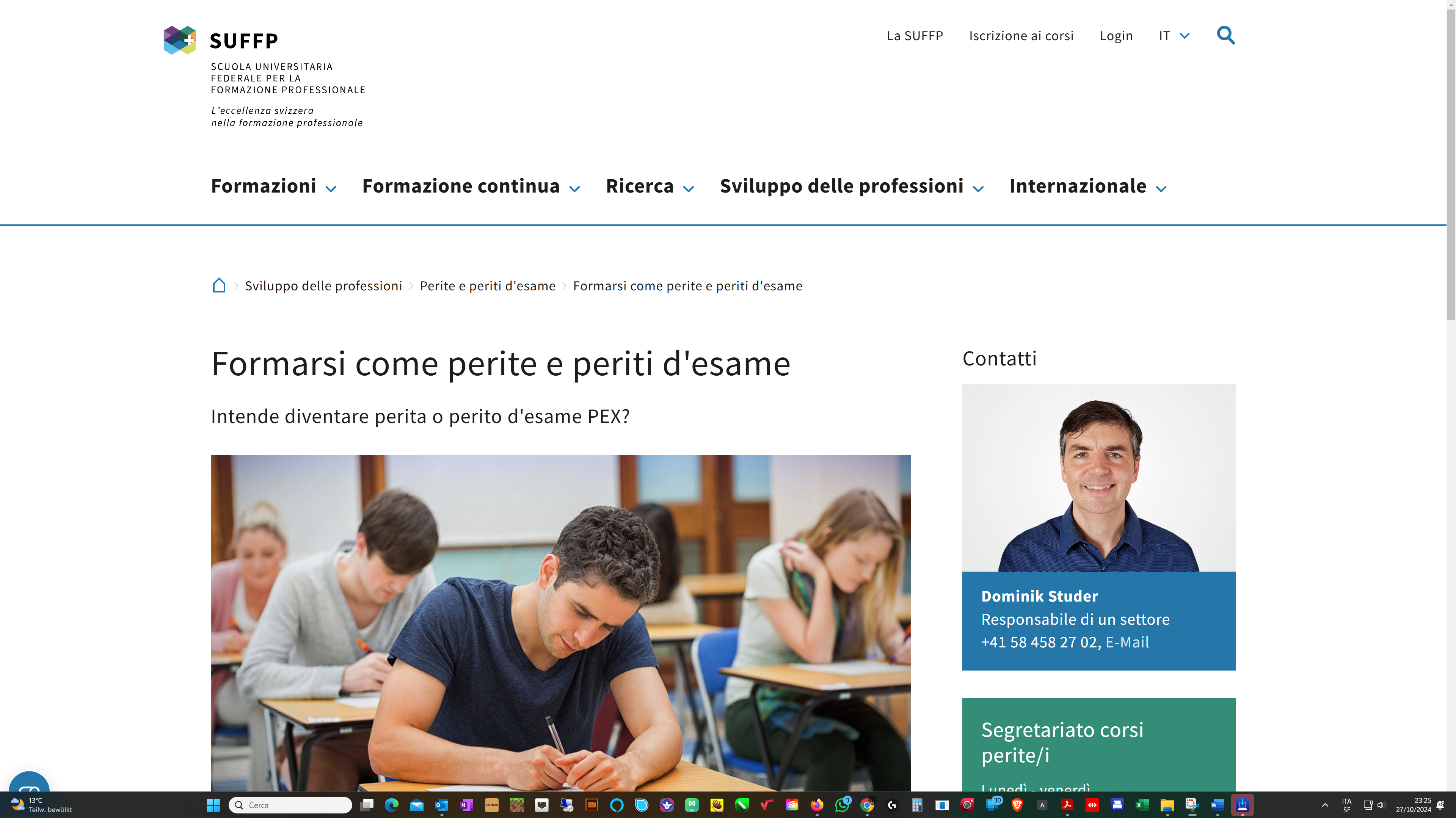 Scuola universitaria federale per la formazione professionale SUFFP Sito della Scuola universitaria federale per la formazione professionale SUFFP